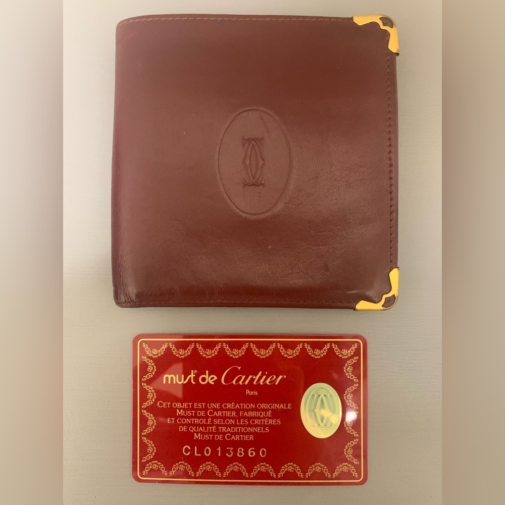 Cartier Bifold Leather Wallet